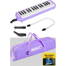 Leaf Shop ML-32PU Mor Melodika Seti 32 Tuşlu Metod Hediye (Tuşlarda Nota Yazmaktadır)