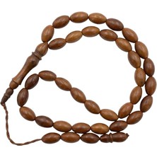 Misda Store 33'lük Kuka Tesbih - 6X11 mm Arpa Kesim, Orjinal Kuka, El Işçiliği, Sistemli Püsküllü