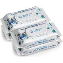 Misda Store Islak Vücut Temizlik Mendili (4'lü Set, Büyük) Kamp, Seyahat ve Hasta Bakımı Için Uygun