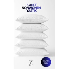 İz Home 5 Adet Nonwonen Yastık Seti | Uyku Yastığı | Orijinal Silikon Dolgu | Vakum Press | 50X70 cm | 700G