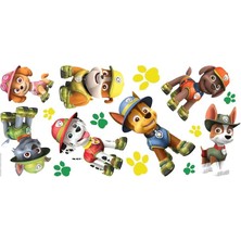 Leaf Shop RMK3611GM Paw Patrol Orman Soyma ve Yapıştır Dev Duvar Çıkartmaları