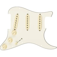 Leaf Shop Prewired Pickguard Strat Texmex Beyaz 0992343509