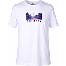 Trender 26Y595000008  Erkek T-Shirt The Moon O Yaka Baskılı