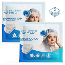 Leaf Shop Kullanmadan Saç Temizleme Şampuan Bonesi (3'lü Paket)-Kamp, Seyahat ve Hasta Bakımı Için Uygun, Durulama Gerektirmeyen Aloe Vera Içerikli Şaç Yıkama Bonesi