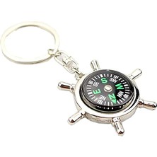 Misda Store Pusula Kolye Anahtarlıklar Araba Anahtarlık Dekor Çanta Anahtarlık Süs Hediye Paslanmaz Çelik Mini Cep Pusula Navigasyon Anahtarlık Açık Kamp Mağaracılık Yürüyüş Için