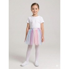 Sibel Günay Butik Kız Çocuk Gökkuşağı Pırıltılı Tütü Etek | 23 Nisan – 19 Mayıs Özel Gün