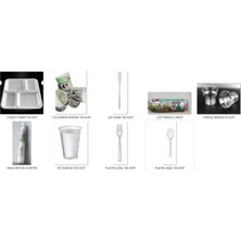  4 gözlü piknik seti 50 adet