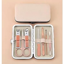 Misda Store Parça Profesyonel Manikür Pedikür Seti, Tırnak Makası, Kaş Makası, Cımbız, Rose Gold No:2-3