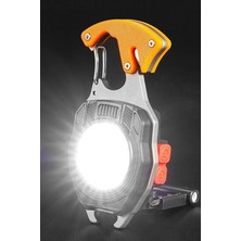 Misda Store Şarjlı Çok Fonksiyonlu Mini LED Çakmak ve Lamba 7 Modlu Taşınabilir Anahtarlık