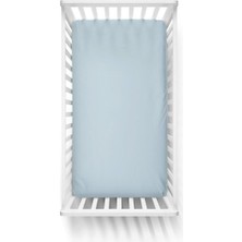 Misda Store 70X140 Penye Lastikli Bebek Çarşafı - Krem Mavi Yeşil 3'lü Set