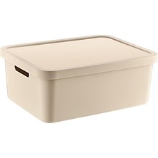 Misda Store Stafi Çok Amaçlı Kapaklı Kutu 4,5 Lt Latte