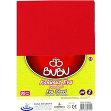 Misda Store BU00100 A4 Yapışkanlı Eva 10 Lu