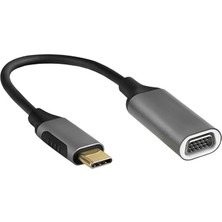 Misda Store Swapp SW-U5145 Gri Metal Type-C To VGA Adaptör