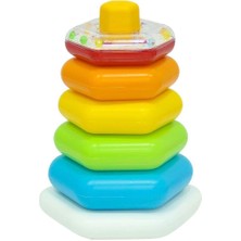 Misda Store Renkli Altıgen Halkalar Bebek Oyuncak Eğitici Oyuncak