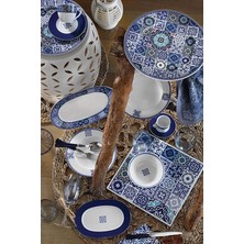 Misda Store Porselen Leonberg 24 Parça 6 Kişilik Yemek Seti Bant Dekor 9429