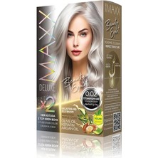 Misda Store Deluxe Beauty Expert Haır Color (Keretin)'li 1 Kutu (2 x 50 Ml) (Titanyum Gri 0.02)