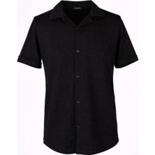 Trender 26YSS9000032 Siyah Erkek Gömlek Fitilli