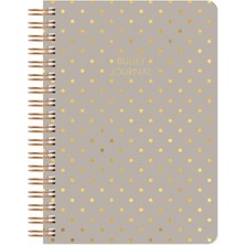 Misda Store Color Noktalı Bullet Journal Pro Defter Shine Kum 17X24
