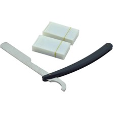 Misda Store Siyah Tıraş Usturası ve 10 Adet Tam Jilet