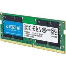 Misda Store Ram Ddr4 32GO 3200MHZ Sodımm CL22, Mémoire Pour Ordinateur Portable, Mini Pc (Ou 2933MHZ / 2666MHZ) - CT32G4SFD832A