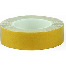 Misda Store Çift ​​taraflı Yapışkanlı Montaj Bandı 2 mt x 19 mm | Ekstra Güçlü, Iz Bırakmaz, Dayanıklı Yapışkan Rulo Bant (Beyaz)