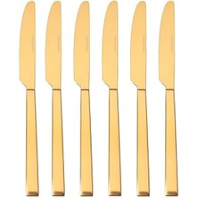 Misda Store Quantum Mat Altın Tatlı Bıçağı 24 cm 6 Adet