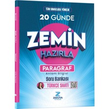 Storemax Defyasell Zeduva Yayınları Türkçe Saati 20 Günde Zemin Hazırla Paragraf Anlam Bilgisi Soru Bankası