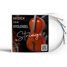 Misda Store Cvs-60 Kaliteli Çello Teli 1 Takım Set