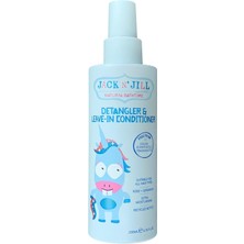 Misda Store N'jill N' Jill Doğal Banyo Zamanı Detangler ve Durulanmayan Saç Kremi - Tüm Saç Tiplerine Uygun, Ekstra Nemlendirici, Silikonsuz, Zulüm Içermez, Vegan - 200 ml (1'li Paket)