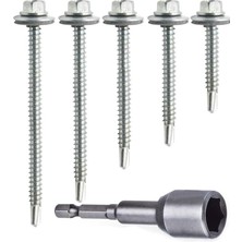 Misda Store Çatı Vidası Matkap Uçlu 5.5X25 mm 100 Adet