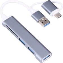 Misda Store USB 3.0 Sd Tf Kart Okuyucu 3x USB 3.0 Hub Çevirici A807