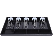 Misda Store Plastik Çekmece Içi Para Düzenleyici 5 Banknot 4 Bozuk Para Gözlü 40,5 x 24,5 x 3,5cm