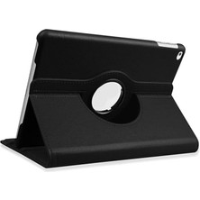 Misda Store iPad ile Uyumlu 7.nesil 8. Nesil 9.nesil 10,2 Inch Kılıf 360° Dönebilen Standlı Lastikli 10,2 Inch Tablet Deri Kılıf Siyah