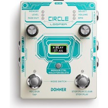 Misda Store Circle Looper Pedalı (Beyaz)