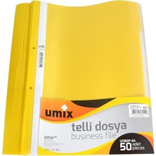 Misda Store A4 Telli Dosya 50'li Sarı