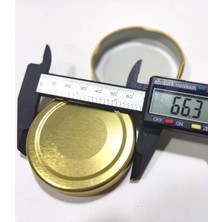 Misda Store Adet 63 mm Uzun Etekli Geniş Kenar Metal Konserve Kavanoz Kapağı DIŞ:66MM-IÇI:63MM 25 Yıl Garanti