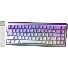 Misda Store Hero 68 He Manyetik Klavye Rapid Trigger Dragon King Switch 8000Hz Rgb Neon Tkl Hot Swap Oyuncu Klavyesi Mor