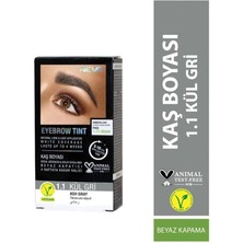 Misda Store Eyebrow Tint Vegan Kaş Boyası Seti 1.1 Kül Gri