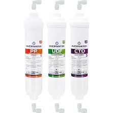 Misda Store Kapalı Kasa Su Arıtma Cihazı 3 Lü Inline Filtresi Seti Aşamalı (Membransız Set) Fın3