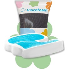 Misda Store Terletmeyen Ortopedik Oturma Minderi Coccyx Oturma Minderi Visco Oturma Minderi