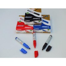 Misda Store Kartuşlu Tahta Kalemi 3'lü Set Mavi - Siyah - Kırmızı MR-6019