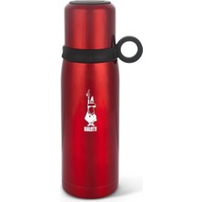 Misda Store - Termos - 460ML - Kırmızı Renk - Paslanmaz Çelik - Çift Katmanlı - 12 Saat Sıcak 24 Saat Soğuk Tutar - Bardaklı Kapak Özelliği
