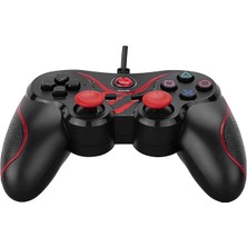Misda Store Rampage SG-R601 Ps3/pc Kırmızı USB 1.8m Joypad