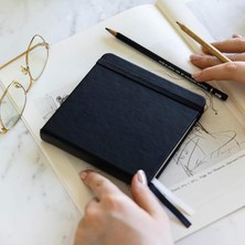 Misda Store cm Sert Kapak 80 Yaprak 140 Gr. Eskiz Defteri - Sketch Book - Siyah