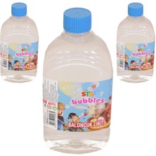 Misda Store And Toys Köpük 3 Adet Baloncuk Likiti Yedek Baloncuk Solüsyon 500 ml