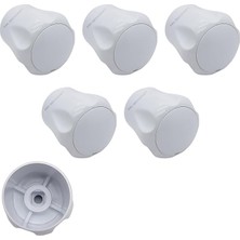 Misda Store 5-Adet Vidalı 7 mm Radyatör Vanası Başlığı Büyük Boy - Geniş Tip Petek Vana Kapağı - Petek Musluk Kafası (7 Mm)