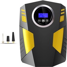 Misda Store Dijital Lastik Şişirme 12V Dc Taşınabilir Hava Kompresörü 150 Psı Lastik Pompası Basınç Göstergeli Fener ST-5002