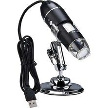 Misda Store 1600X Zoom 2mp USB Dijital Mikroskop 8 Ledli Kamera Saç, Cilt Analizi, Eğitim, Endüstriyel