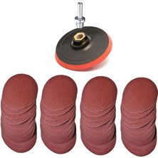 Misda Store Zımpara Seti 62 Parça 115 mm Avuç Taşlamaya Uygun + Matkap Aparatı