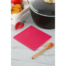 Storemax Defyasell Orret Home Silikon Nihale,tencere ve Çaydanlık Altlığı,yanmaz Yapışmaz Silikon Nihale (Kare)